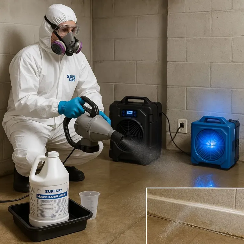 Sanitization and Odor Removal process in Conway Springs, KS